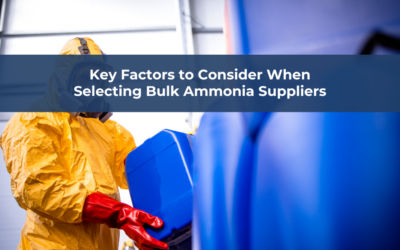 Key Factors to Consider When Selecting Bulk Ammonia Suppliers