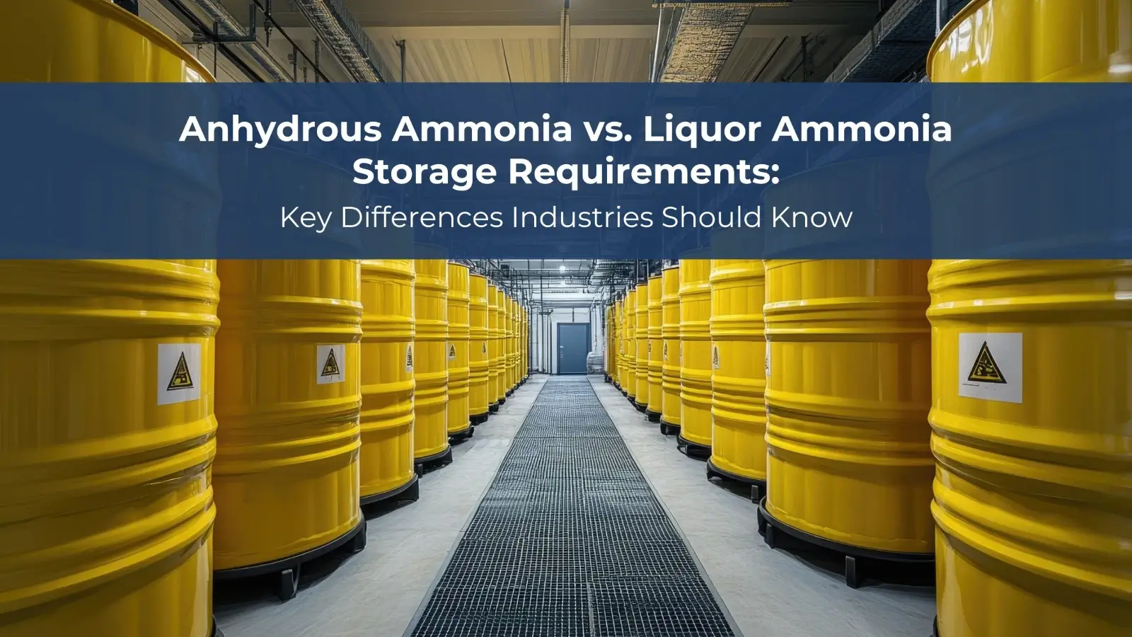 Anhydrous Ammonia vs. Liquor Ammonia Storage Requirements