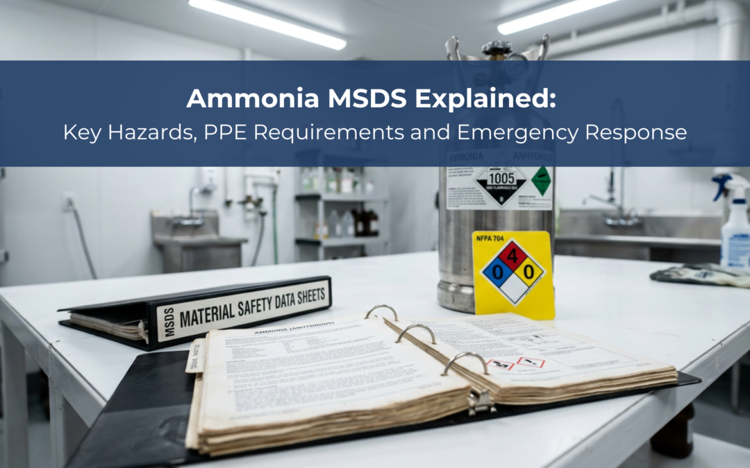 Ammonia MSDS Explained: Key Hazards, PPE Requirements and Emergency Response